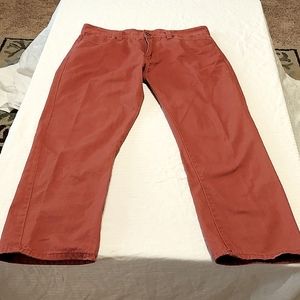 Iron Co Mens Red Jeans 34x30